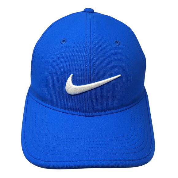 Nike Golf Strapback Baseball Cap Blue One Size Adjustable Embroidered Swoosh - Picture 1 of 10